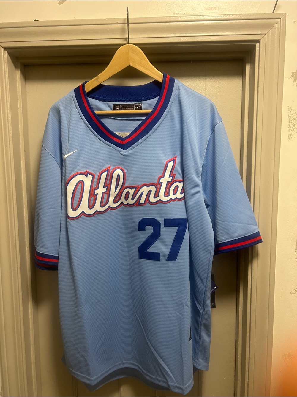 Nike Atlanta City Connect 2026 Light Blue Jersey Riley #27